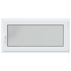 Fenêtre de sous-sol RISOR Blanc 120 x 60 cm PVC et verre 552272552272