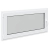 Fenêtre de sous-sol RISOR Blanc 120 x 60 cm PVC et verre 552273552273