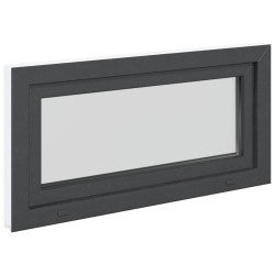 Fenêtre de sous-sol RISOR Anthracite 100 x 50 cm PVC et verre 552278552278
