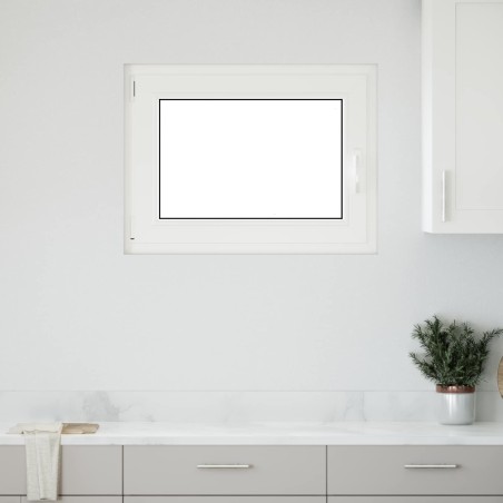 Fenêtre de sous-sol RISOR Blanc 80 x 60 cm PVC et verre 552283552283