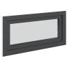 Fenêtre de sous-sol RISOR Anthracite 100 x 50 cm PVC et verre 552285552285