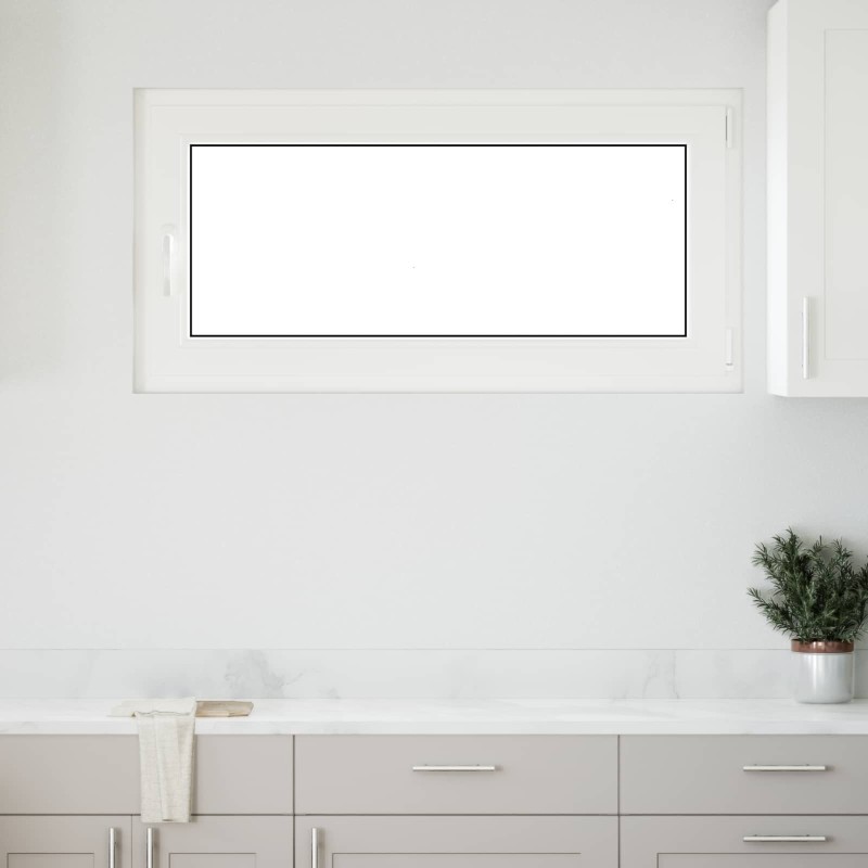 Fenêtre de sous-sol RISOR Blanc 120 x 60 cm PVC et verre 552288552288
