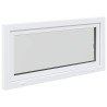 Fenêtre de sous-sol RISOR Blanc 120 x 60 cm PVC et verre 552288552288