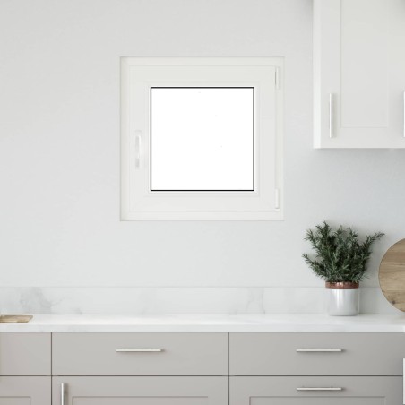 Fenêtre de sous-sol RISOR Blanc 50 x 50 cm PVC et verre 552290552290