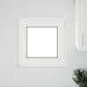 Fenêtre de sous-sol RISOR Blanc 50 x 50 cm PVC et verre 552290552290
