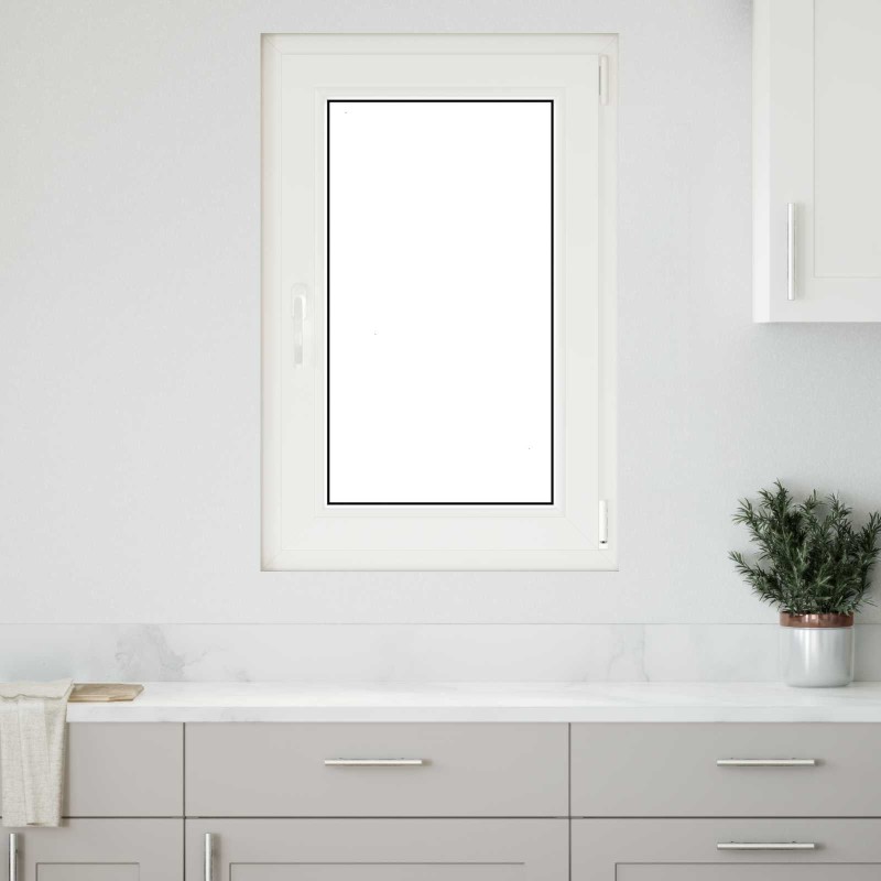 Fenêtre de sous-sol RISOR Blanc 60 x 100 cm PVC et verre 552292552292