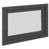 Fenêtre de sous-sol RISOR Anthracite 90 x 50 cm PVC et verre 552298552298