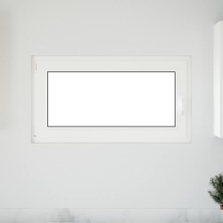 Fenêtre de sous-sol RISOR Blanc 110 x 70 cm PVC et verre 552302552302