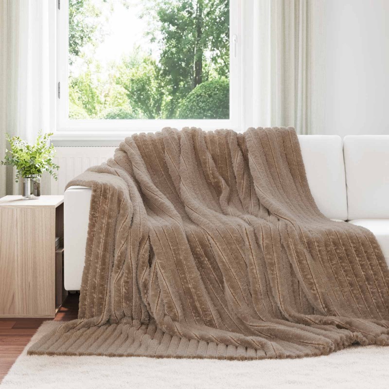 Jeté Camel 240 x 220 cm Toison 552313552313