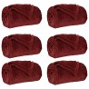 Couvertures à jeter 6 pcs Rouge Bordeaux 240 x 270 cm Toison 552320552320