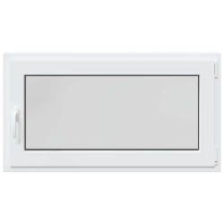 Fenêtre de sous-sol RISOR Blanc 110 x 70 cm PVC et verre 552326552326