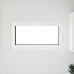 Fenêtre de sous-sol RISOR Blanc 110 x 60 cm PVC et verre 552327552327