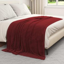Couvertures à jeter 6 pcs Rouge Bordeaux 150 x 200 cm Toison 552328552328