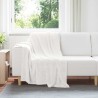 Couvertures à jeter 6 pcs Blanc 130 x 150 cm Toison 552329552329