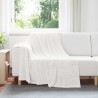 Couvertures à jeter 6 pcs Blanc 150 x 200 cm Toison 552334552334