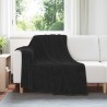 Couvertures à jeter 6 pcs Noir 150 x 200 cm Toison 552336552336
