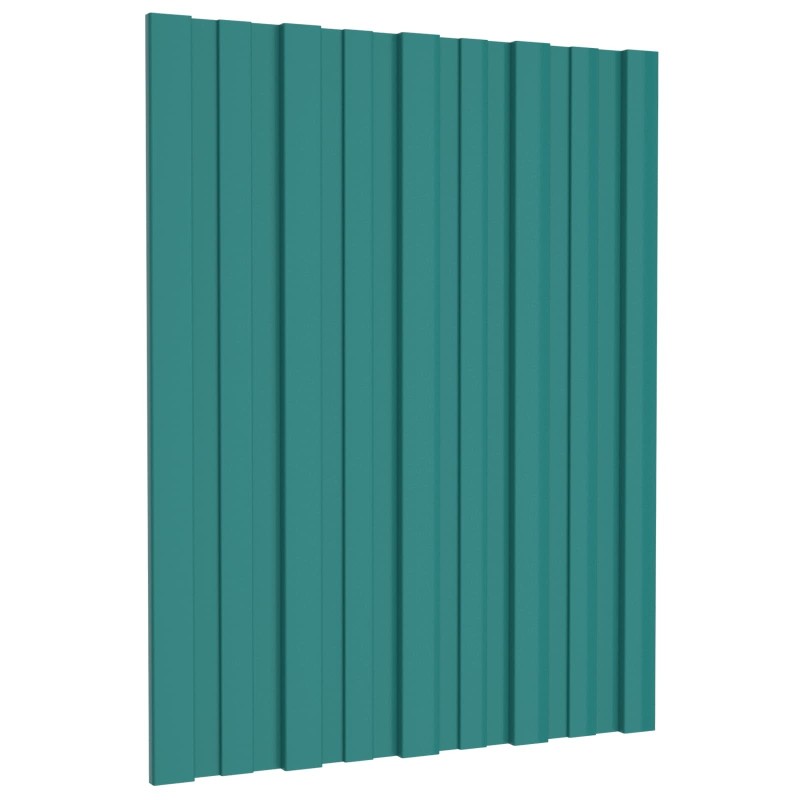 Panneau de toiture 36 pcs Vert 60 x 45 cm Acier galvanisé 552352552352
