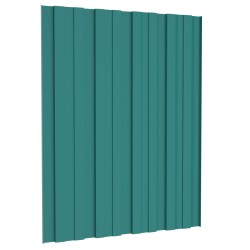 Panneau de toiture 36 pcs Vert 60 x 45 cm Acier galvanisé 552352552352