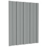 Panneau de toiture 36 pcs Gris 60 x 45 cm Acier galvanisé 552355552355