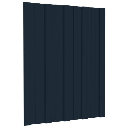 Panneau de toiture 12 pcs Anthracite 60 x 45 cm Acier galvanisé 552359552359