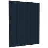 Panneau de toiture 12 pcs Anthracite 60 x 45 cm Acier galvanisé 552359552359