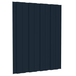 Panneau de toiture 12 pcs Anthracite 60 x 45 cm Acier galvanisé 552359552359