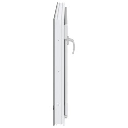 Fenêtre de sous-sol RISOR Anthracite 100 x 70 cm PVC et verre 552365552365