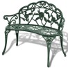 Banc de jardin 100 cm Aluminium coulé Vert 552368552368