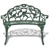 Banc de jardin 100 cm Aluminium coulé Vert 552368552368