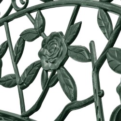 Banc de jardin 100 cm Aluminium coulé Vert 552368552368