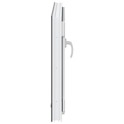 Fenêtre de sous-sol RISOR Anthracite 80 x 60 cm PVC et verre 552370552370