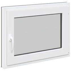 Fenêtre de sous-sol RISOR Anthracite 80 x 60 cm PVC et verre 552371552371