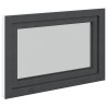 Fenêtre de sous-sol RISOR Anthracite 80 x 70 cm PVC et verre 552374552374