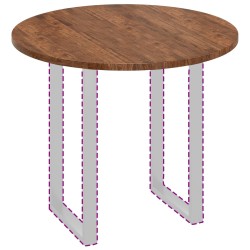 Plateau de table Marron Clair Ø 90 x 2,5 cm 552378552378