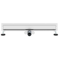 Drain de Douche Monté au Mur Argenté 70 cm Acier Inox 304 552382552382