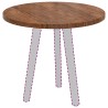 Plateau de table Marron Clair Ø 60 x 2,5 cm 552383552383