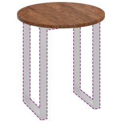 Plateau de table Marron Clair Ø 70 x 2,5 cm 552390552390