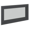 Fenêtre de sous-sol RISOR Anthracite 110 x 70 cm PVC et verre 552394552394