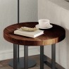 Plateau de table Marron foncé Ø 50 x 4 cm Bois de chêne massif 552398552398