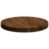 Plateau de table Marron foncé Ø 50 x 4 cm Bois de chêne massif 552398552398