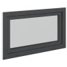 Fenêtre de sous-sol RISOR Anthracite 100 x 60 cm PVC et verre 552404552404