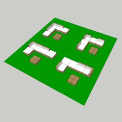 Salon de jardin 6 pcs avec coussins résine tressée noir 552409552409