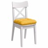 Coussins de siège 4 pcs Jaune clair 40 x 40 cm 552422552422