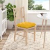 Coussins de siège 4 pcs Jaune clair 40 x 40 cm 552422552422