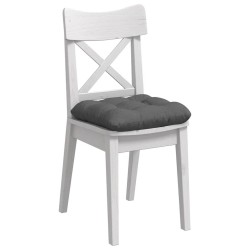 Coussins de siège 4 pcs Gris foncé 45 x 45 x 12 cm tissu 552423552423
