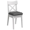 Coussins de siège 4 pcs Gris foncé 45 x 45 x 12 cm tissu 552423552423