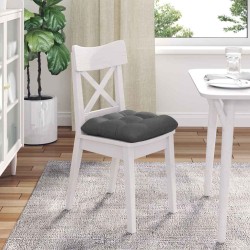 Coussins de siège 4 pcs Gris foncé 45 x 45 x 12 cm tissu 552423552423