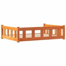 Lit pour Chien Brun cire 100 x 70 x 28 cm Pin massif 552427552427
