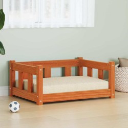 Lit pour Chien Brun cire 65,5 x 50 x 28 cm Pin massif 552428552428