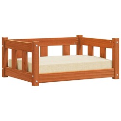 Lit pour Chien Brun cire 65,5 x 50 x 28 cm Pin massif 552428552428